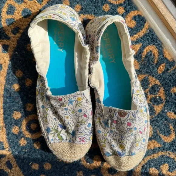 Sperry Women's Laurel Reef Sneakers - Lightweight Canvas Espadrille Shoes With Printed Patterns & Cushioned Footbed - View #8